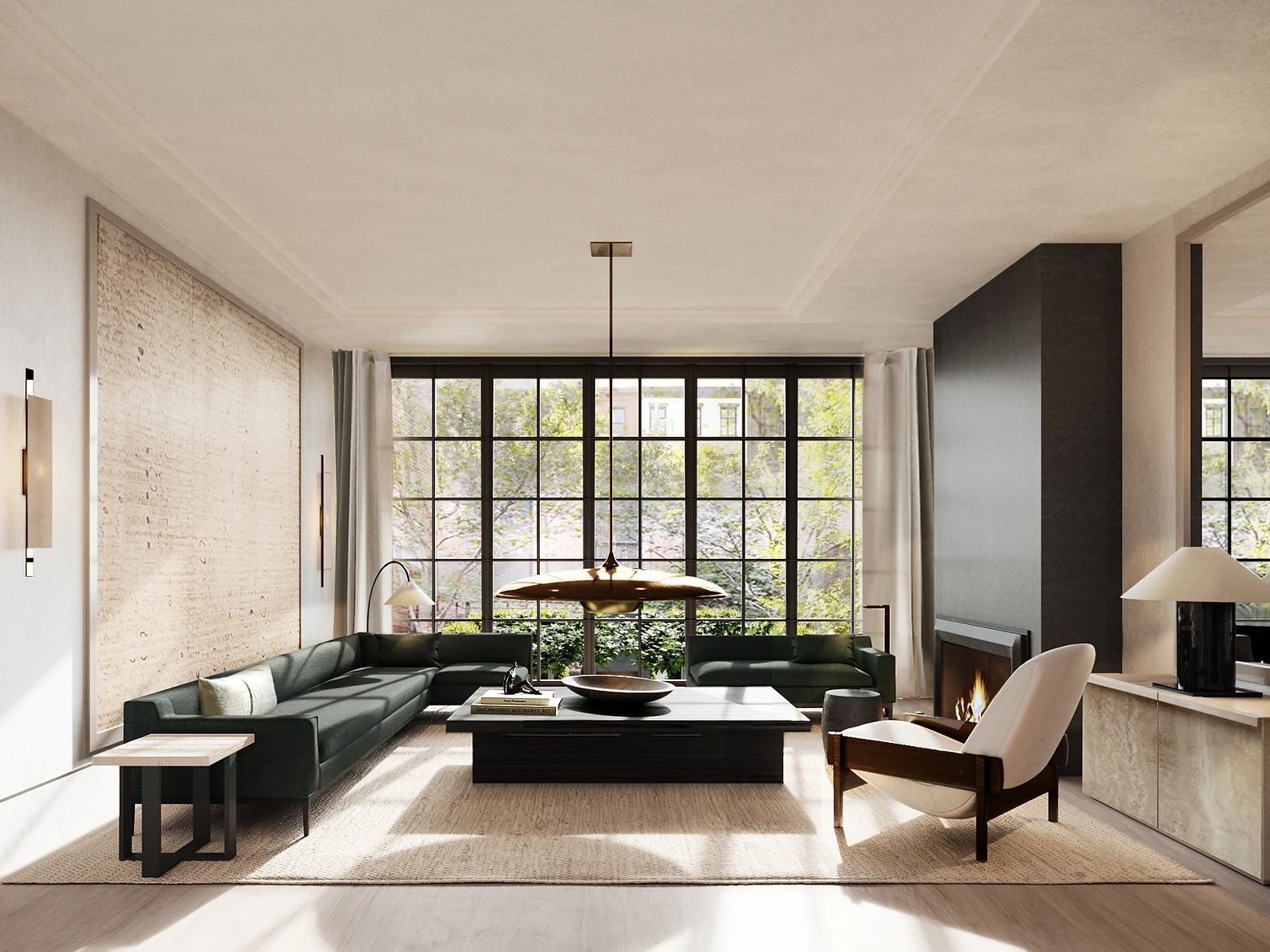Quiet interior with natural light